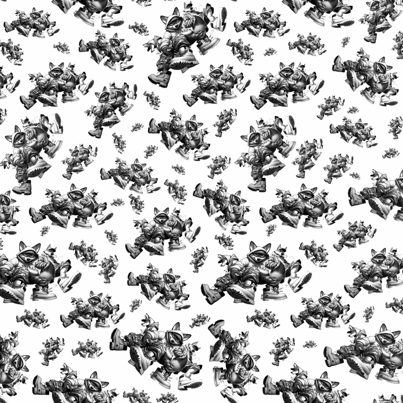 Kombi Wolf Allover | Eigenproduktion