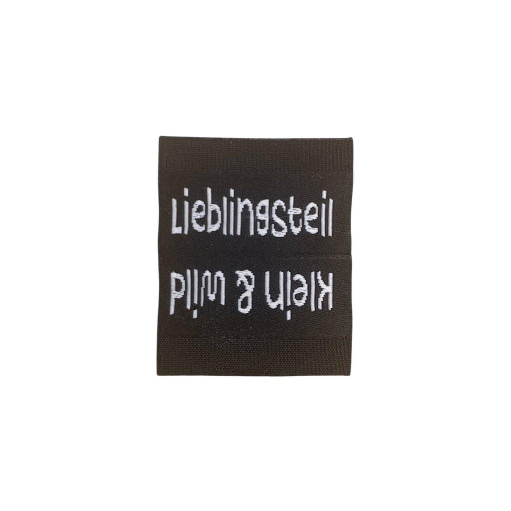 Weblabel | klein&wild/Lieblingsteil | schwarz