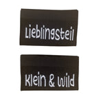 Weblabel | klein&wild/Lieblingsteil | schwarz