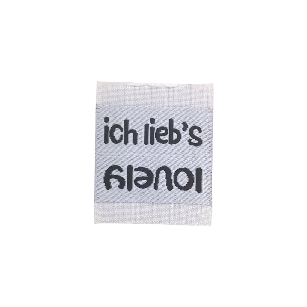 Weblabel | lovely/ich lieb's | weiß