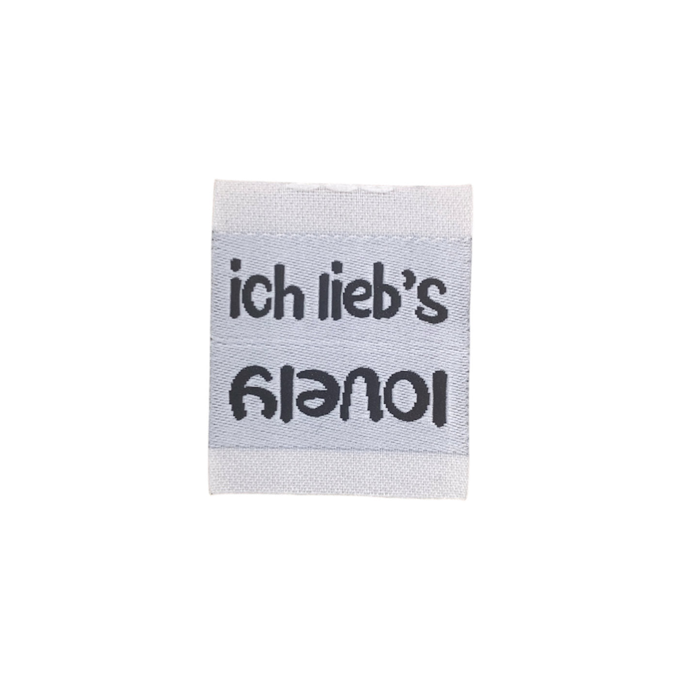 Weblabel | lovely/ich lieb's | weiß