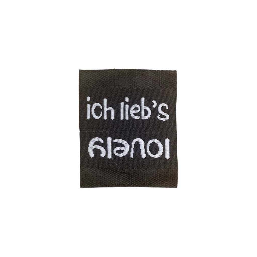 Weblabel | lovely/ich lieb's | schwarz