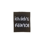 Weblabel | lovely/ich lieb's | schwarz