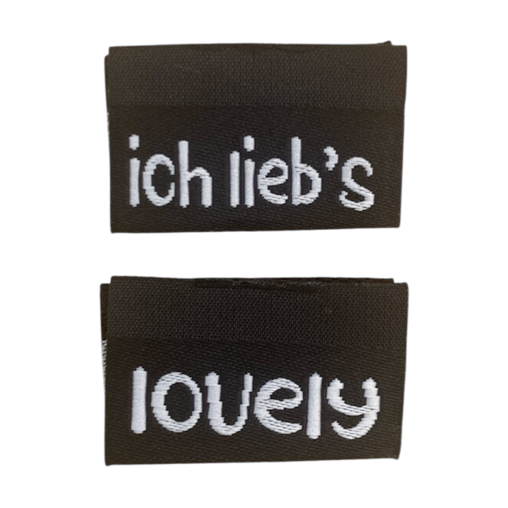 Weblabel | lovely/ich lieb's | schwarz