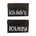 Weblabel | lovely/ich lieb's | schwarz