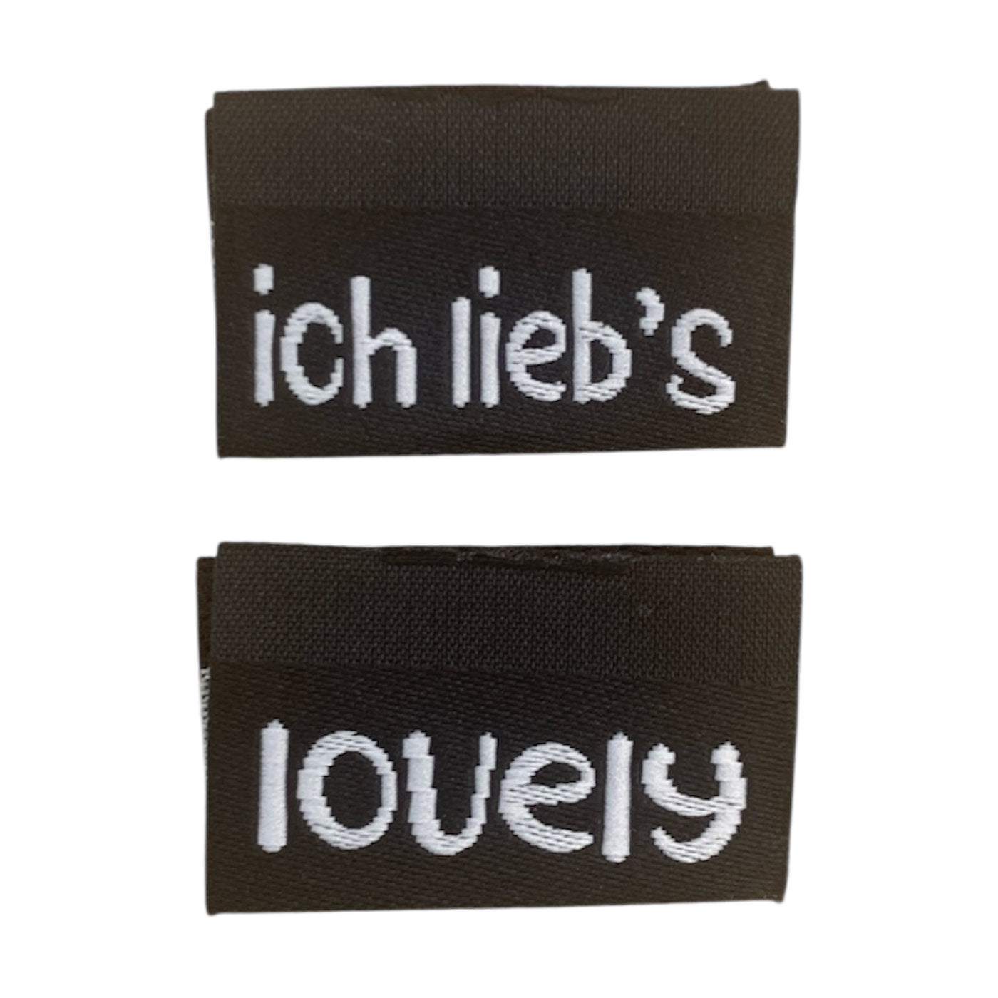 Weblabel | lovely/ich lieb's | schwarz