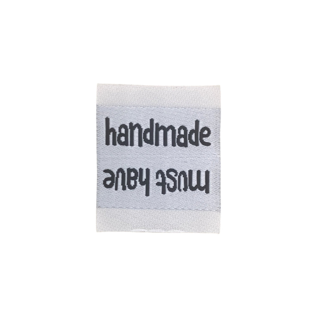 Weblabel | handmade/must have | weiß