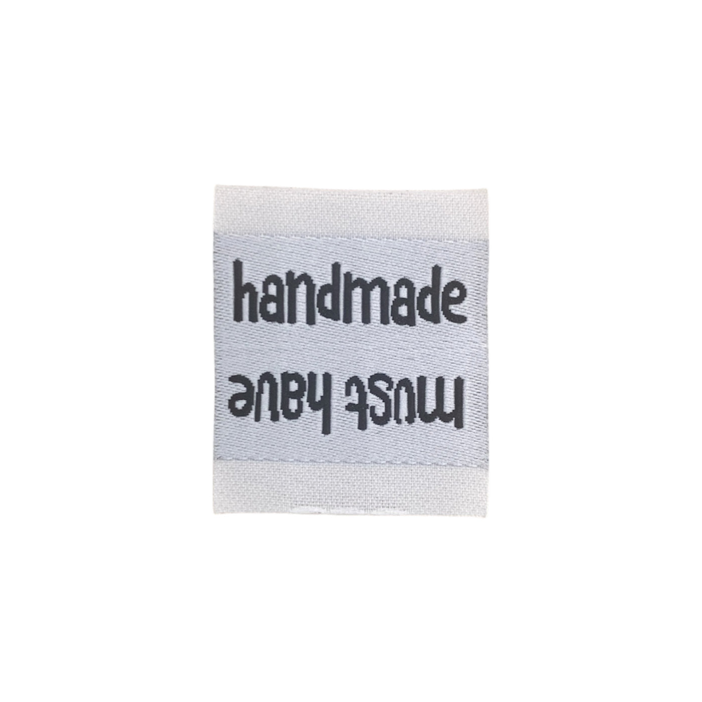 Weblabel | handmade/must have | weiß
