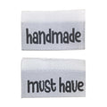 Weblabel | handmade/must have | weiß