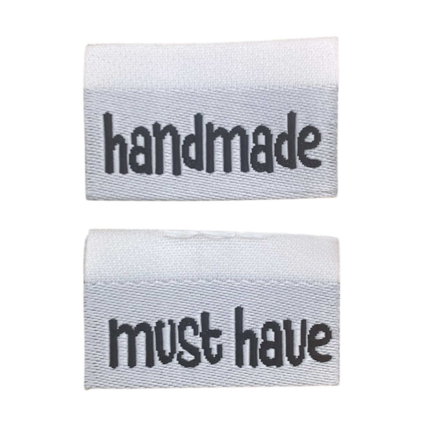 Weblabel | handmade/must have | weiß