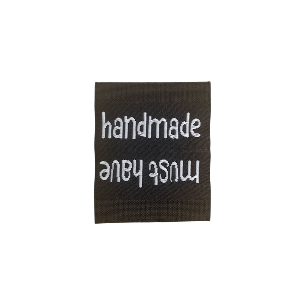 Weblabel | handmade/must have | schwarz