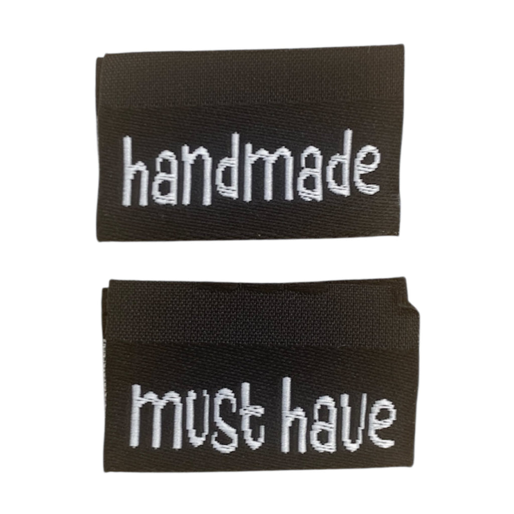 Weblabel | handmade/must have | schwarz