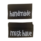 Weblabel | handmade/must have | schwarz
