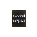 Weblabel | saugeil/arschgeil | schwarz