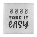 Weblabel | take it easy | weiß