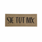 Label | 2x5 cm | Sie tut nix | 30 Farben