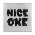 Weblabel | nice one | weiß