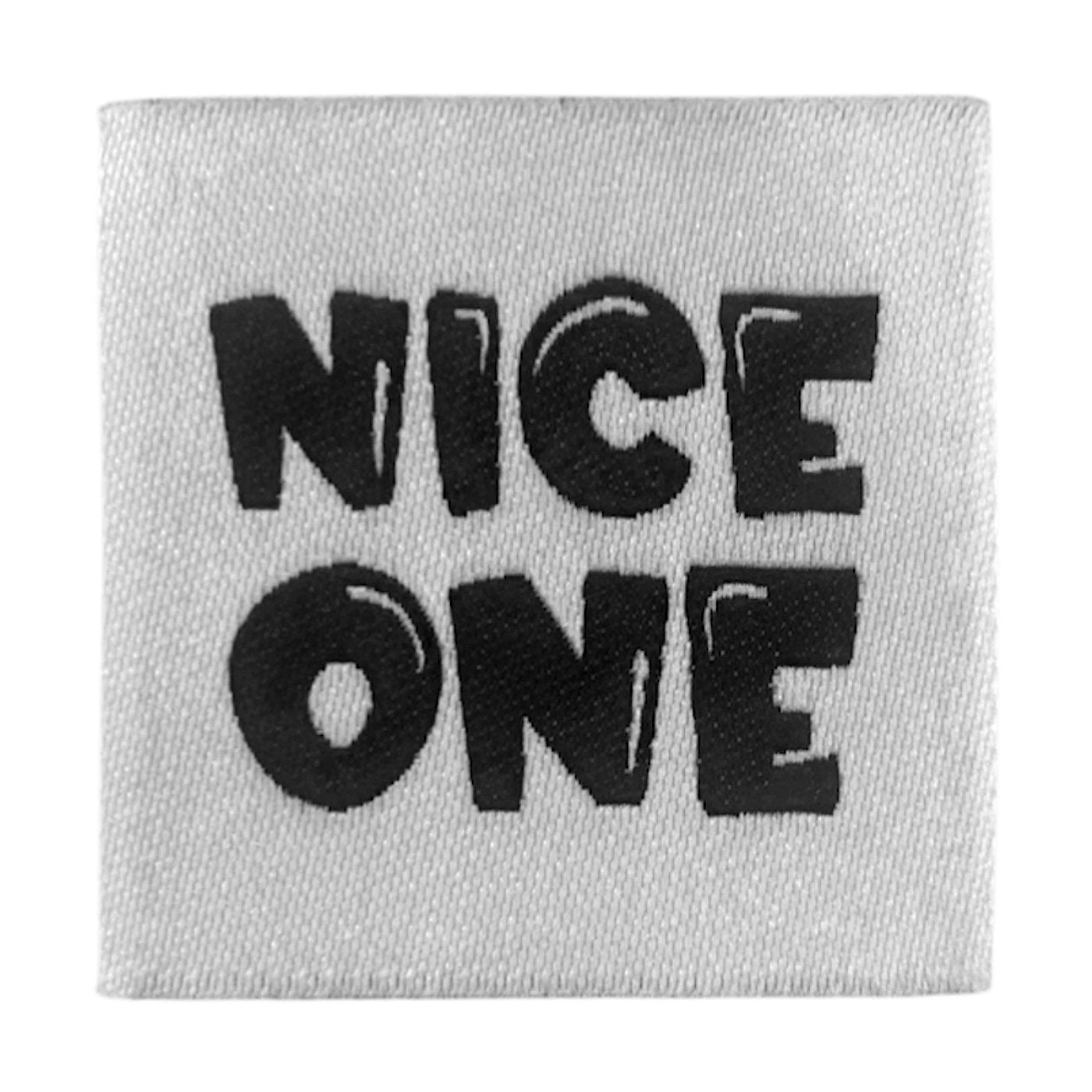 Weblabel | nice one | weiß