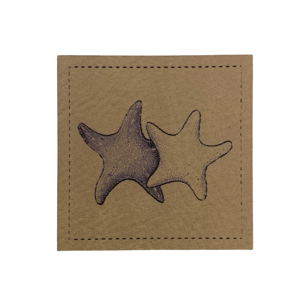 Label | 4x4 cm | Seesternchen #4 | 30 Farben
