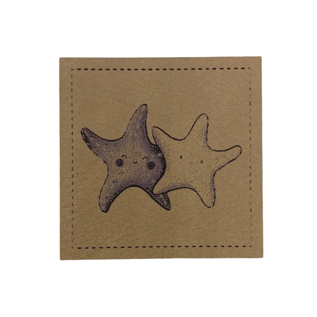 Label | 4x4 cm | Seesternchen #3 | 30 Farben