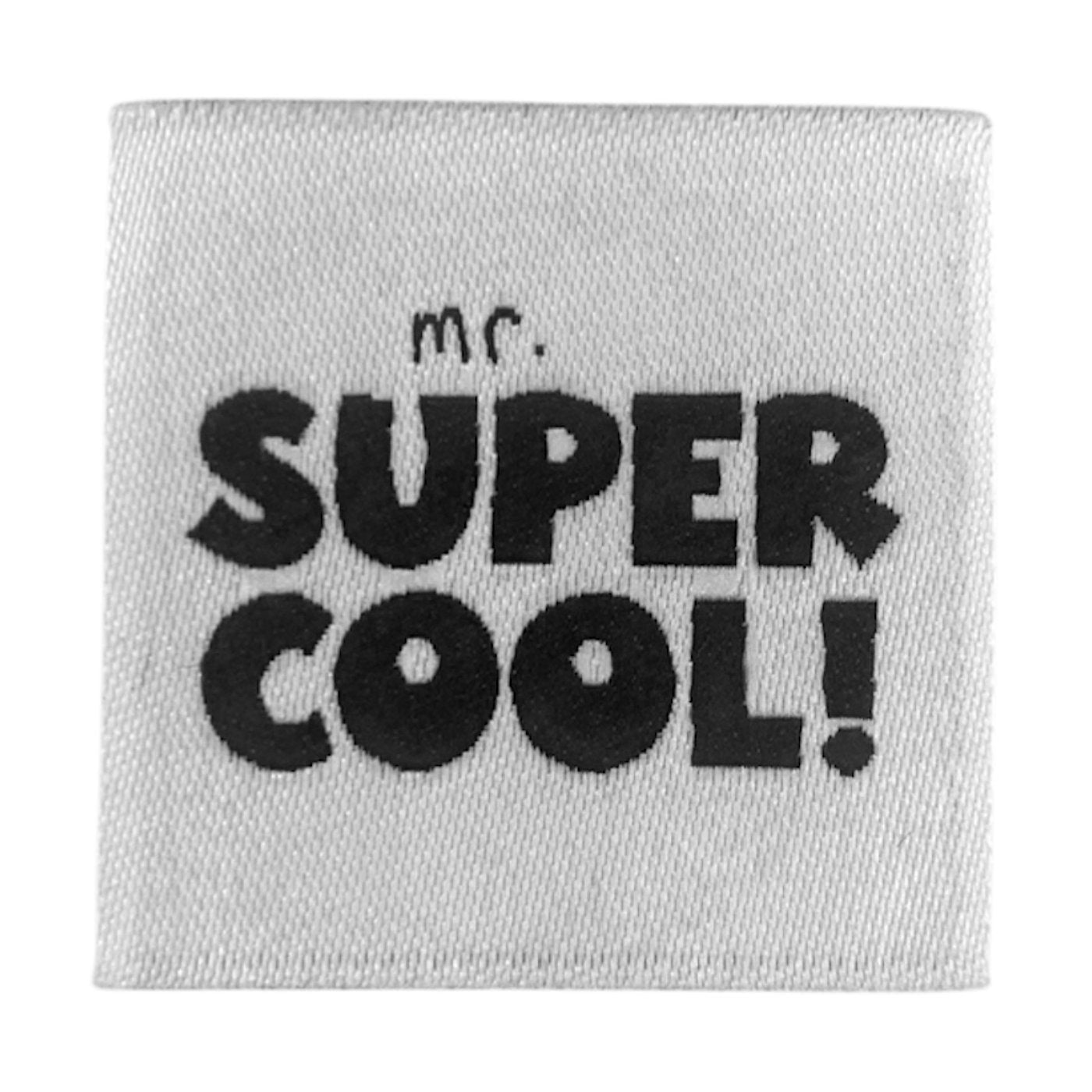 Weblabel | mr super cool | weiß
