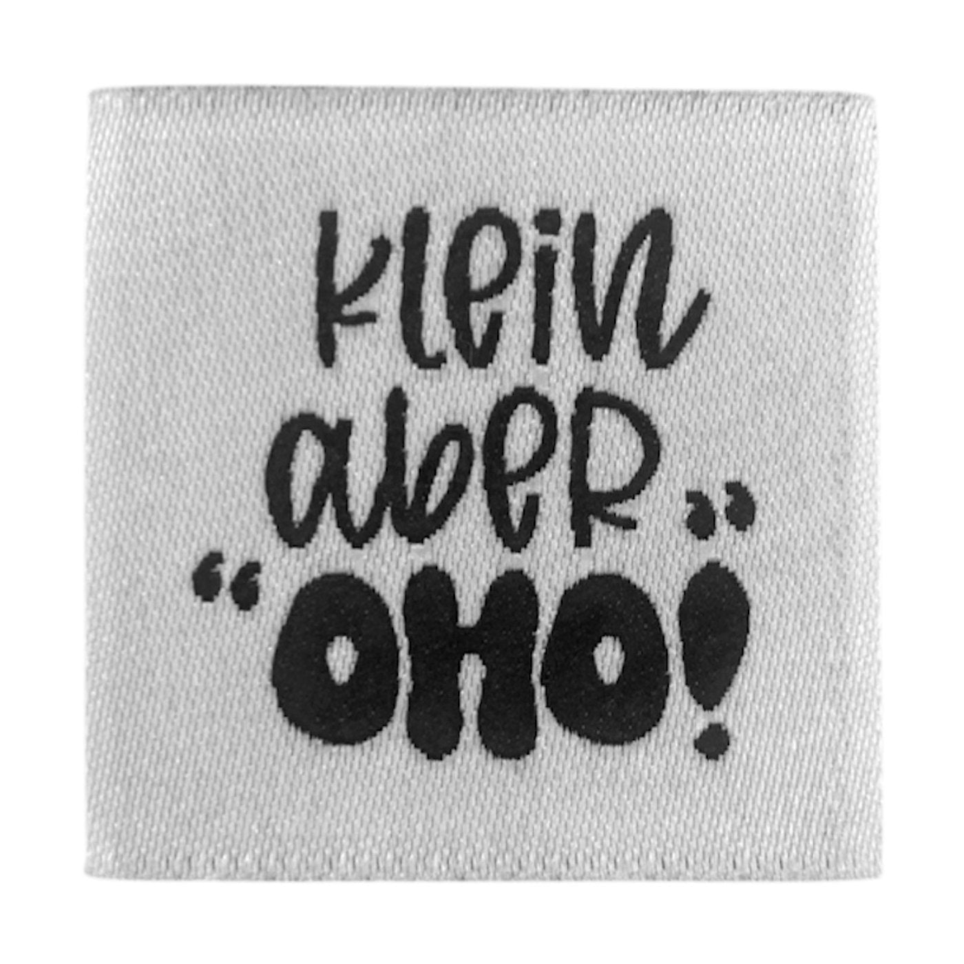 Weblabel | klein aber oho | weiß
