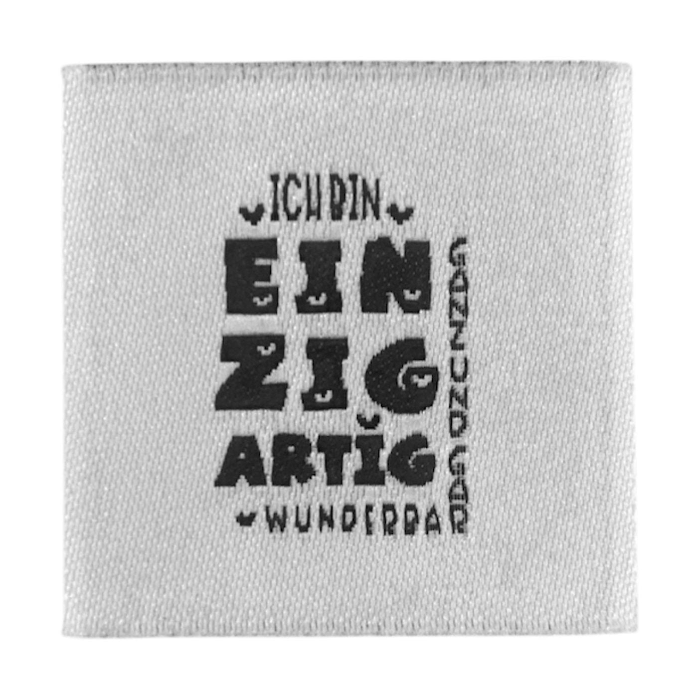 Weblabel | einzigartig | weiß