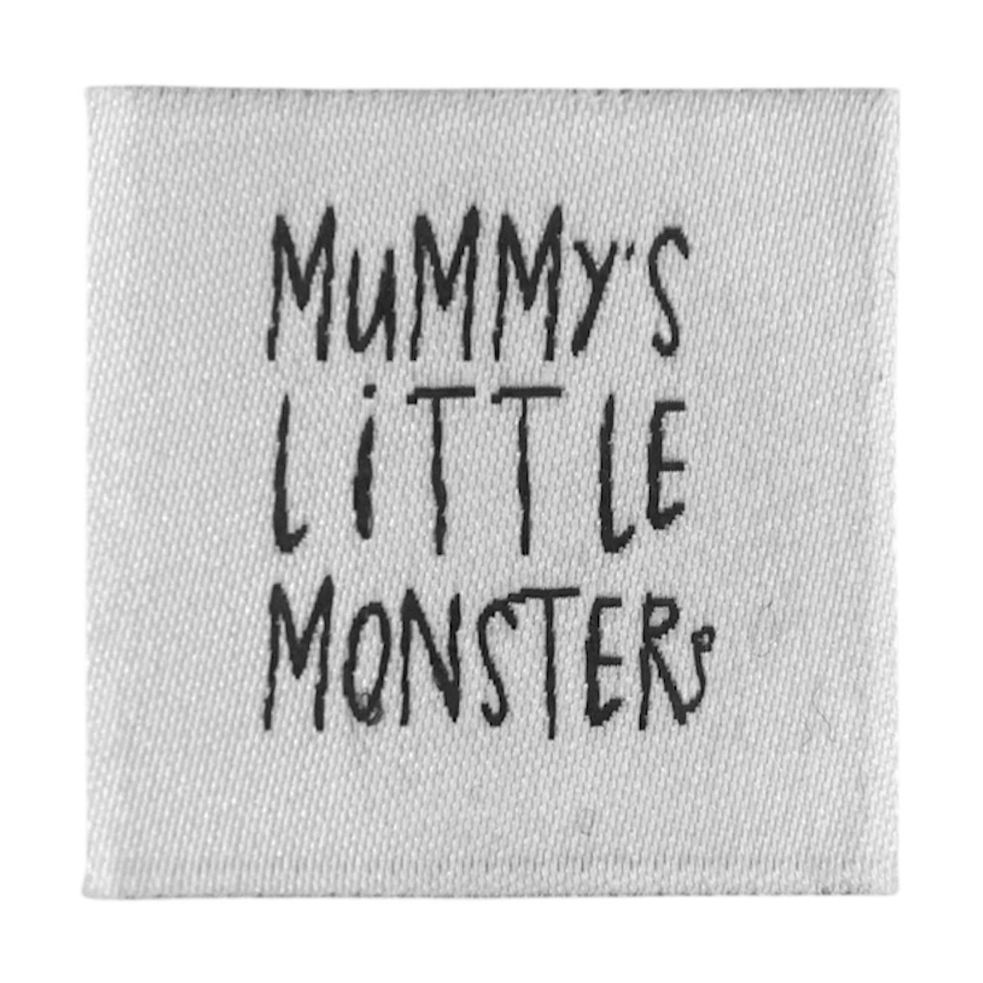 Weblabel | Mummy's little Monster | weiß