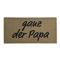 Label | 3x6 cm | ganz der Papa | 30 Farben