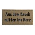 Label | 3x6 cm | Aus dem Bauch mitten ins Herz | 30 Farben