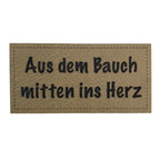 Label | 3x6 cm | Aus dem Bauch mitten ins Herz | 30 Farben