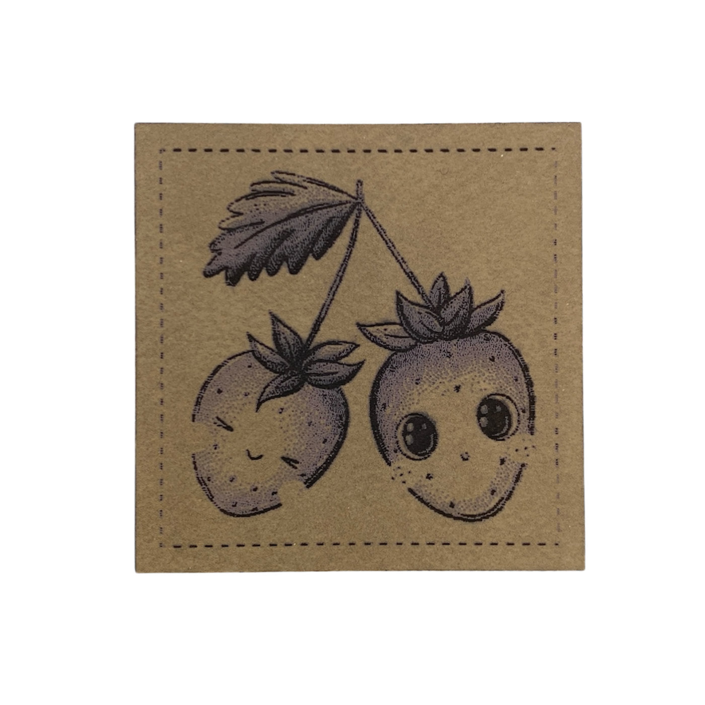 Label | 4x4 cm | Erdbeertag #1 | 30 Farben