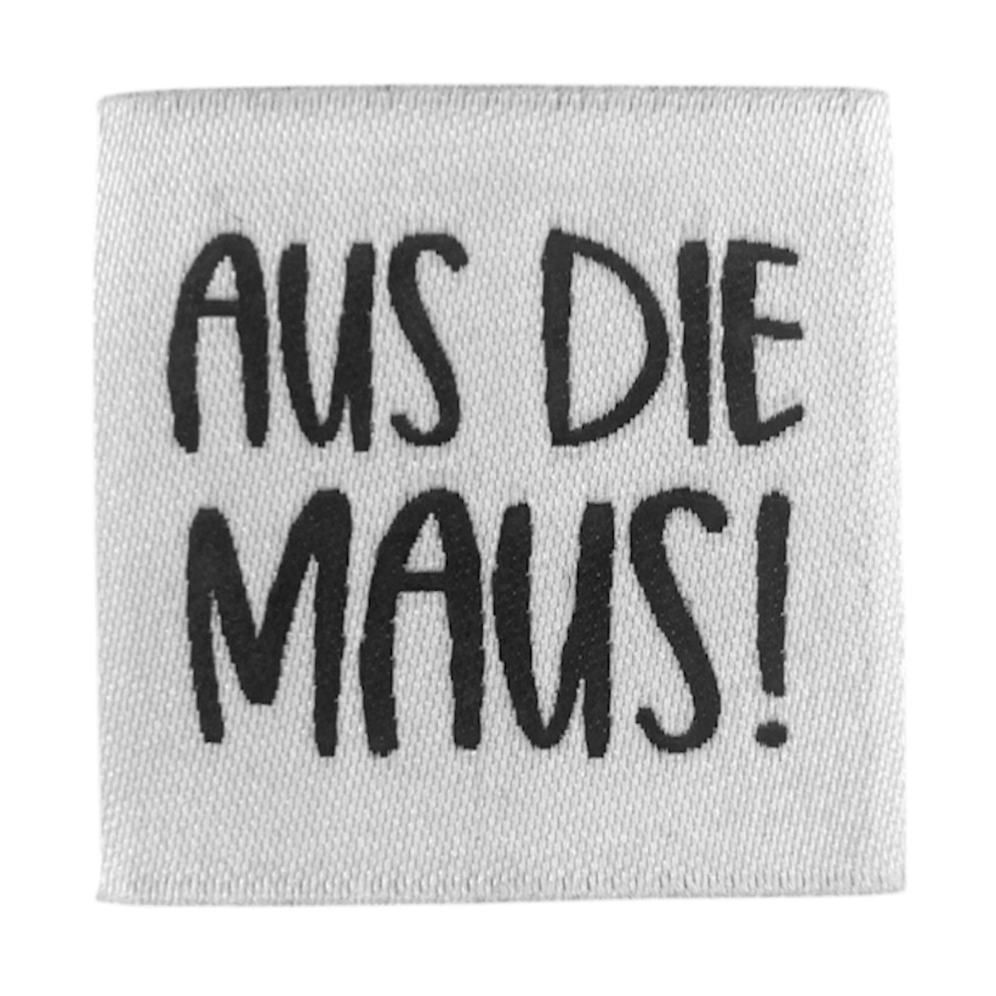 Weblabel | Aus die Maus! | weiß