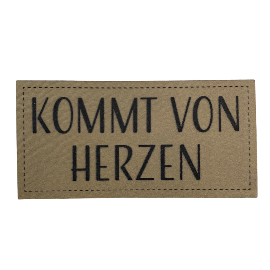 Label | 3x6 cm | kommt von Herzen #1 | 30 Farben