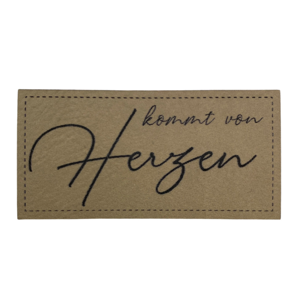 Label | 3x6 cm | kommt von Herzen | 30 Farben