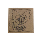 Label | 4x4 cm | Herz Drache | 30 Farben