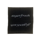 Weblabel | gigantisch/superfrech | schwarz