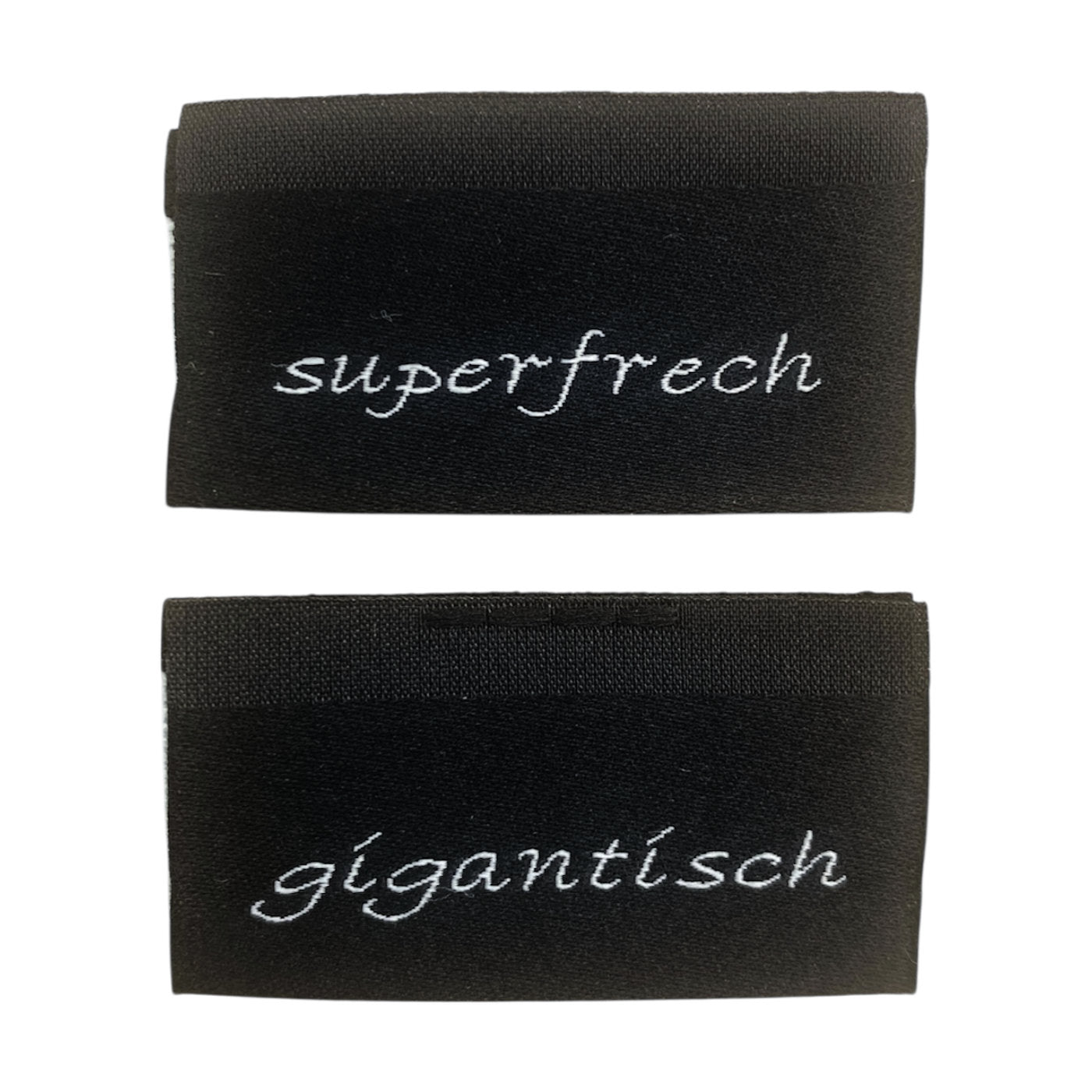 Weblabel | gigantisch/superfrech | schwarz