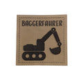 Label | 4x4 cm | Baggerfahrer | 30 Farben