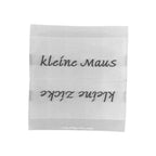 Weblabel | kleine Zicke/kleine Maus | weiß