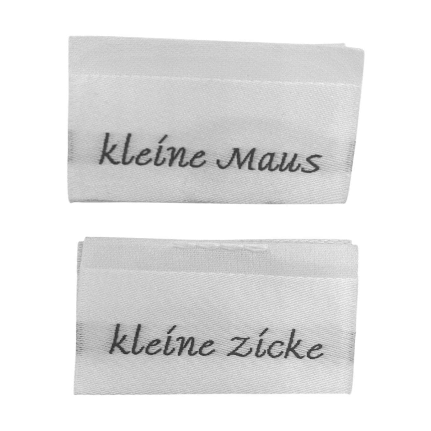 Weblabel | kleine Zicke/kleine Maus | weiß