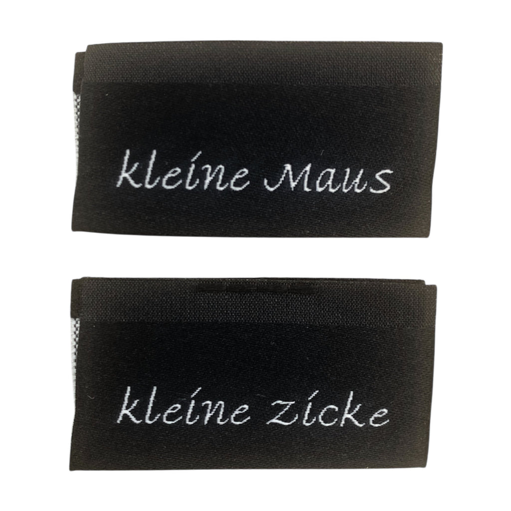 Weblabel | kleine Zicke/kleine Maus | schwarz