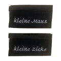 Weblabel | kleine Zicke/kleine Maus | schwarz