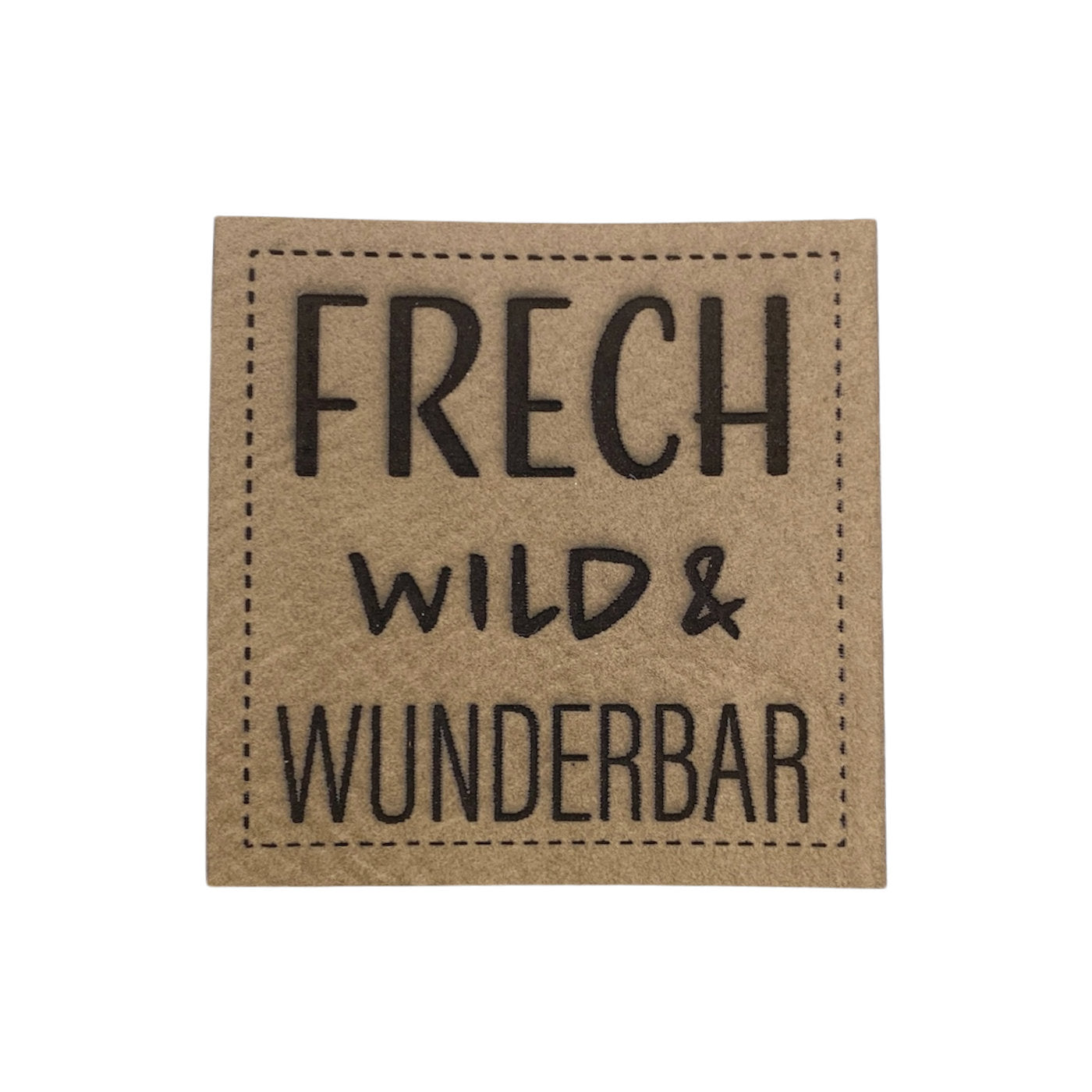 Label | 4x4 cm | frech, wild & wunderbar | 30 Farben