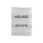 Weblabel | best KID/wild child | weiß