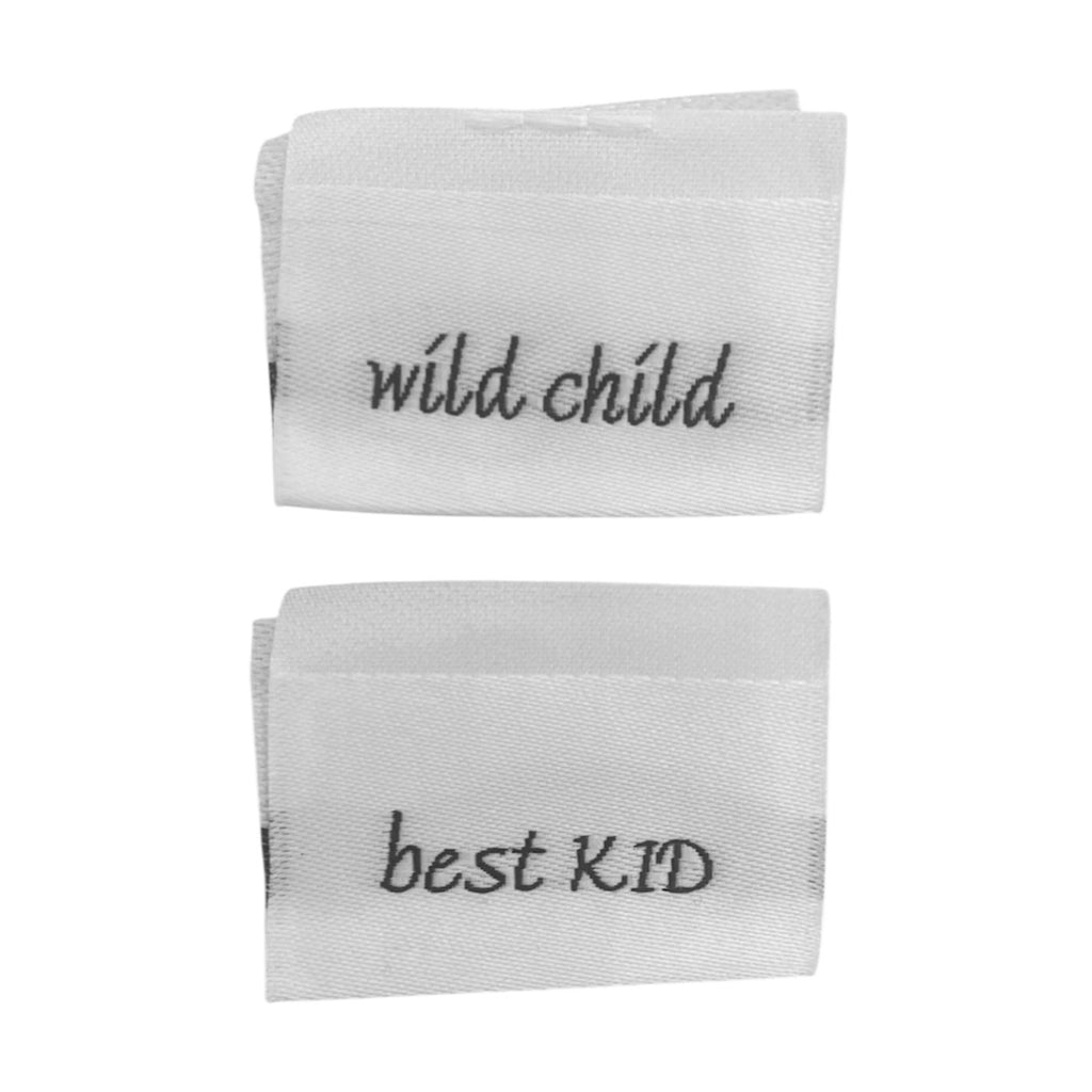 Weblabel | best KID/wild child | weiß