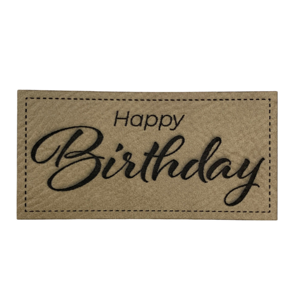 Label | 3x6 cm | Happy Birthday | 30 Farben