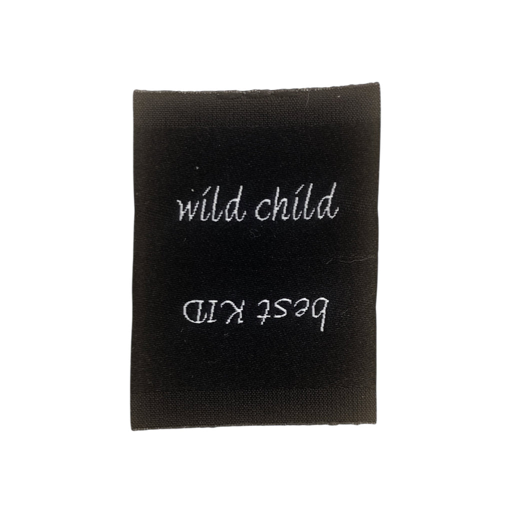 Weblabel | best KID/wild child | schwarz