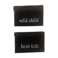 Weblabel | best KID/wild child | schwarz