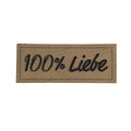 Label | 2x5 cm | 100% Liebe | 30 Farben